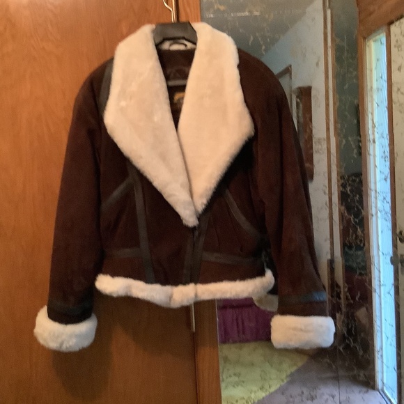 Wilson Jackets & Blazers - Dark brown Swede leather jacket.
